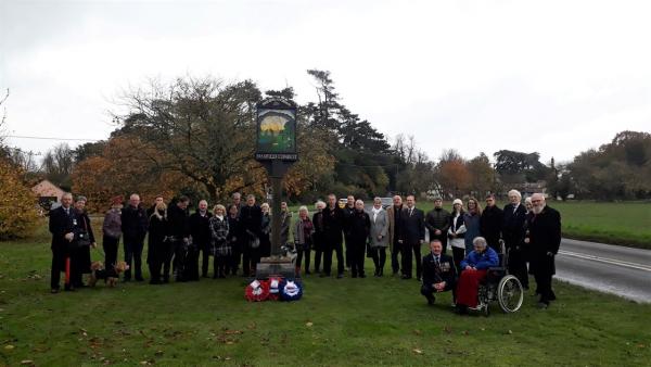 Remembrance day 2021 at Bradfield Combust