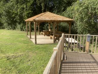 Stanningfield Village Hall verandah and Pavilion